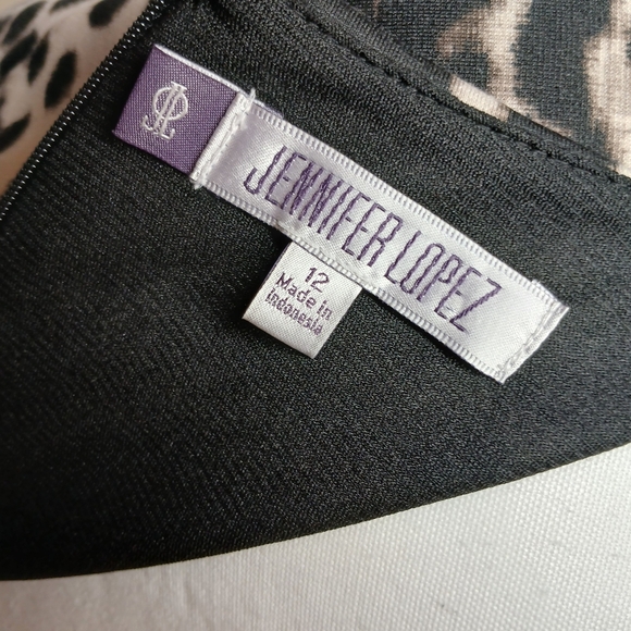 Jennifer Lopez Leopard Print Sleeveless Dress Size 12 - Picture 4 of 15